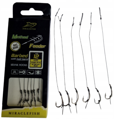 Haczyki Method Feeder Miracle Plecionka IGŁA nr 12