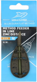 Miracle Fish Koszyk Method Feeder In Line Zinc Distanse M 40g
