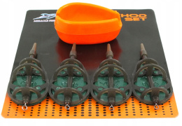 4 x KOSZYK METHOD FEEDER + foremka silikonowa 30/40/50/60 g. MF
