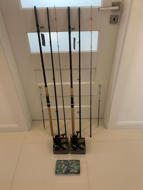 2x wędka feeder 3.3m + 2x kołowrotek z wolnym biegiem +2x żyłka 2x wędka feeder 3.3m + 2x kołowrotek z wolnym biegiem +2x żyłka