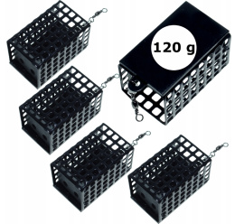 Koszyk koszyczek 120 g podajnik zanętowy metalowy kwadratowy z dnem feeder