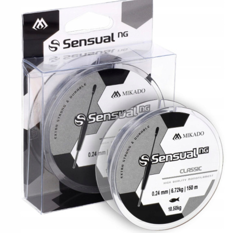 Mikado - ŻYŁKA - SENSUAL N.G. CLASSIC 0.30mm/17.5kg/150m - TRANSPARENTNA