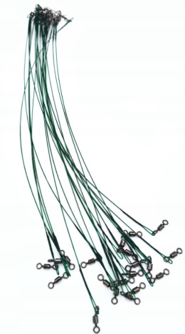 PRZYPONY STALOWE STALKI ZIELONE 25cm 20szt 10kg SZCZUPAK SANDACZ