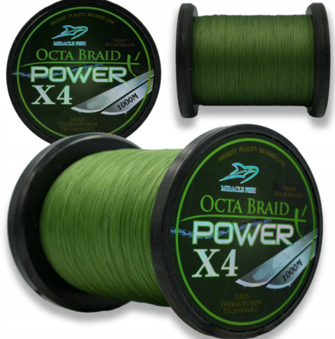 Plecionka Miracle Fish OCTA BRAID 0,14 mm x 1000 m Plecionka Miracle Fish OCTA BRAID 0,14 mm x 1000 m