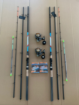 Zestaw feeder 3.6m z kołowrotkami i żyłkami