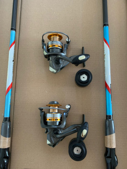 Zestaw feeder 3.6m z kołowrotkami i żyłkami