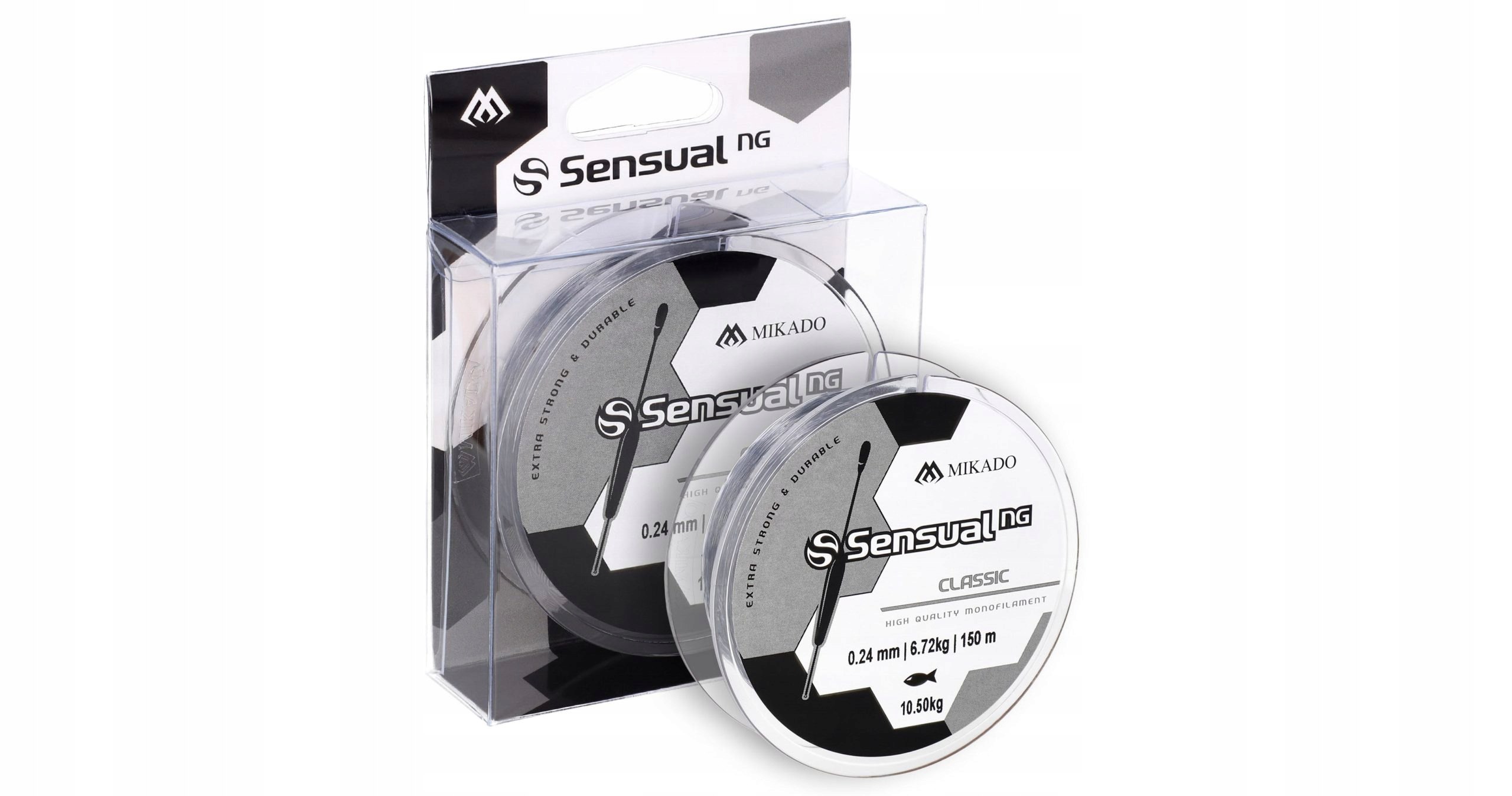 Mikado - ŻYŁKA - SENSUAL N.G. CLASSIC 0.30mm/17.5kg/150m - TRANSPARENTNA
