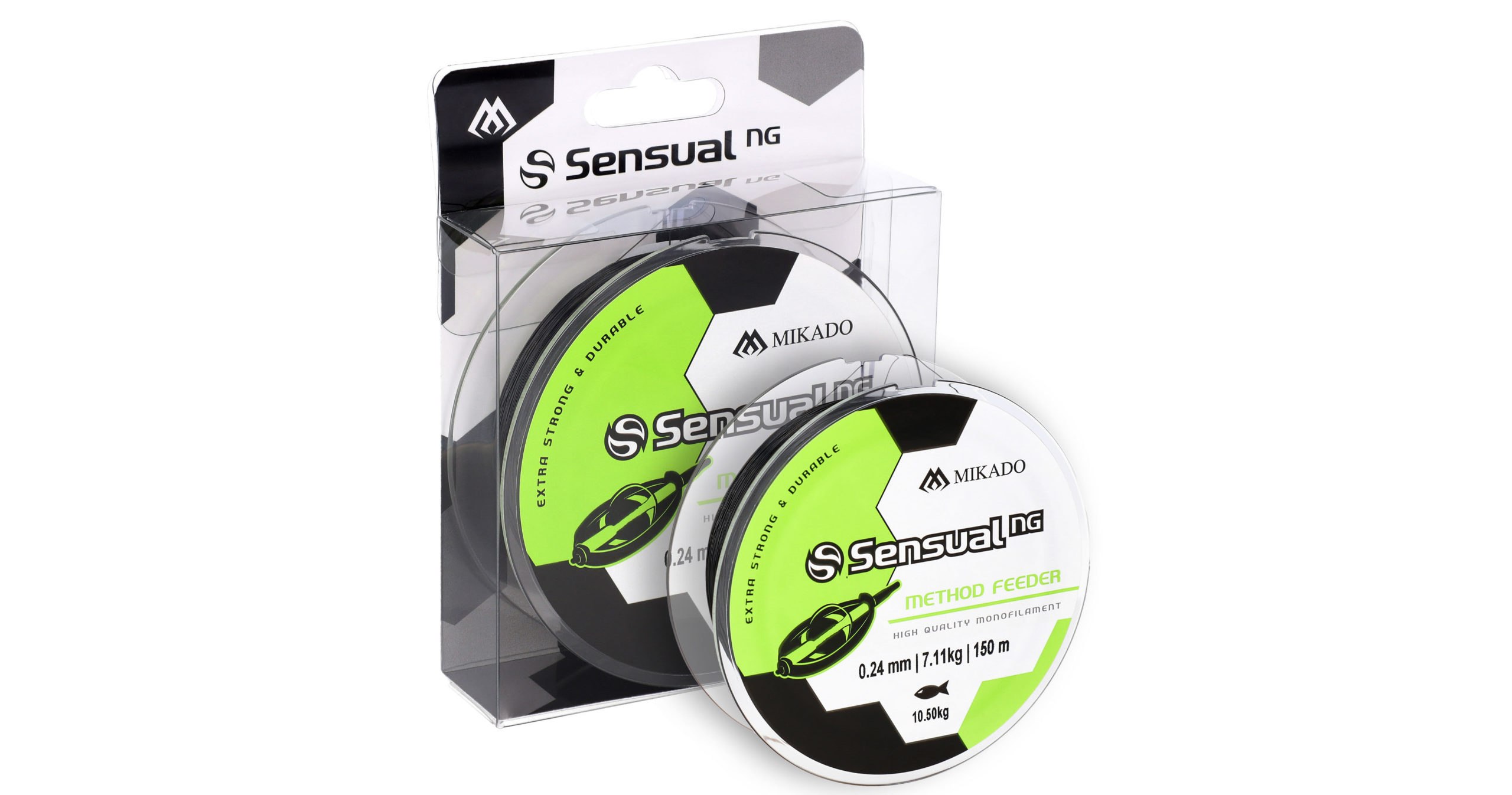 Mikado - ŻYŁKA - SENSUAL N.G. METHOD FEEDER 0.28mm/14.5kg/150m - CZARNA