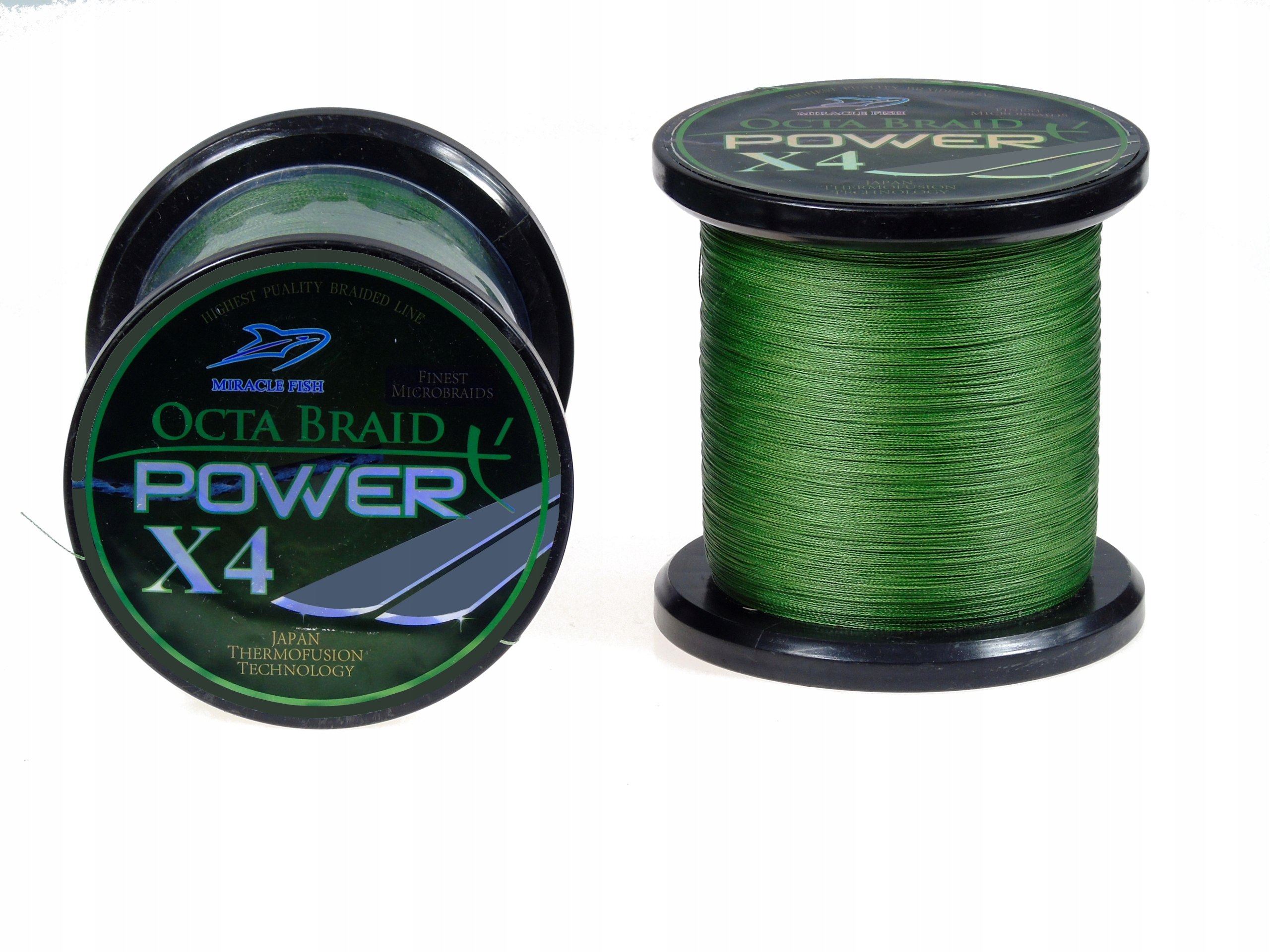 Plecionka Miracle Fish Octa Braid 0,2 mm x 1000 m Kod producenta x4 1000m Zielona