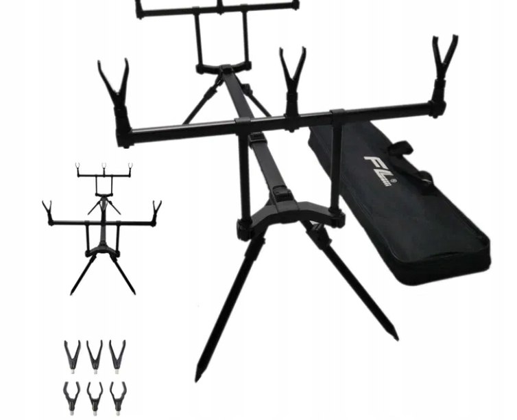 STANOWISKO KARPIOWE ROD POD STOJAK NA 3 WĘDKI FL
